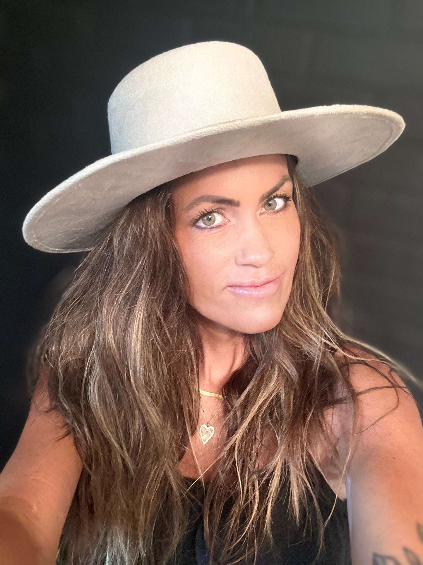 Flat Top Hat - Ivory