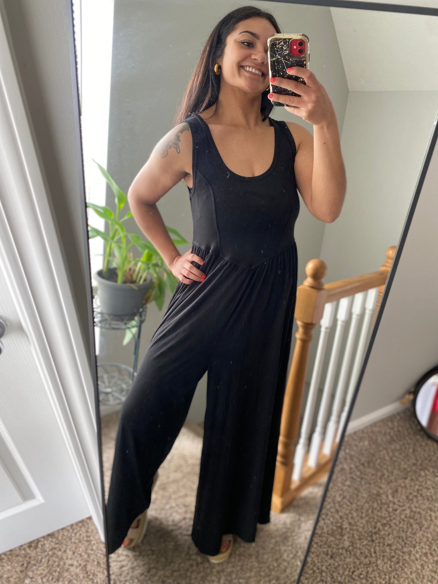 Ribbed Sleeveless Jumpsuit