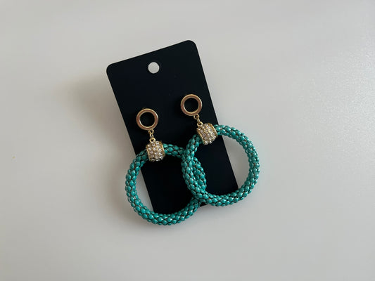Earrings - Shimmering - Turquoise