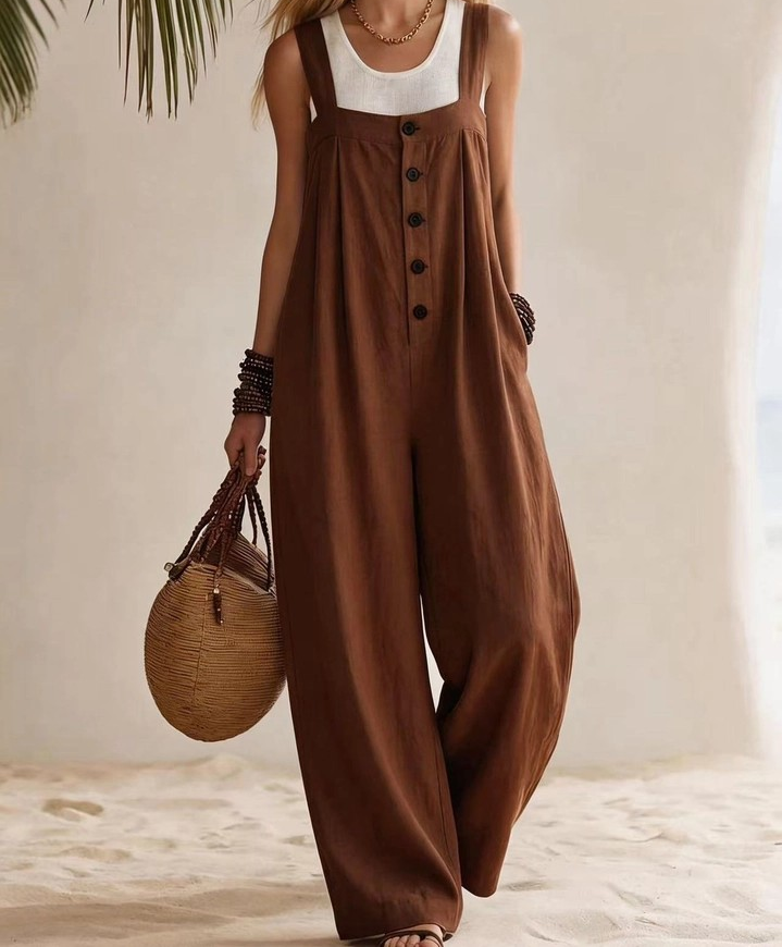 Button Up Jumpsuit