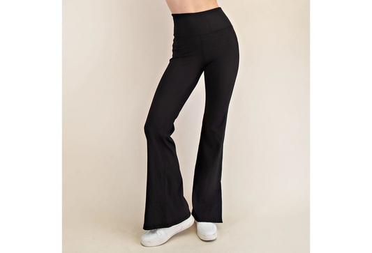 Ribbed Flare Leggings