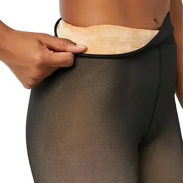 Fleece Lined Tights - Brown