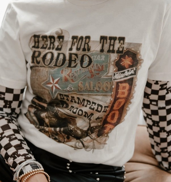 Graphic Tee - Here For The Rodeo