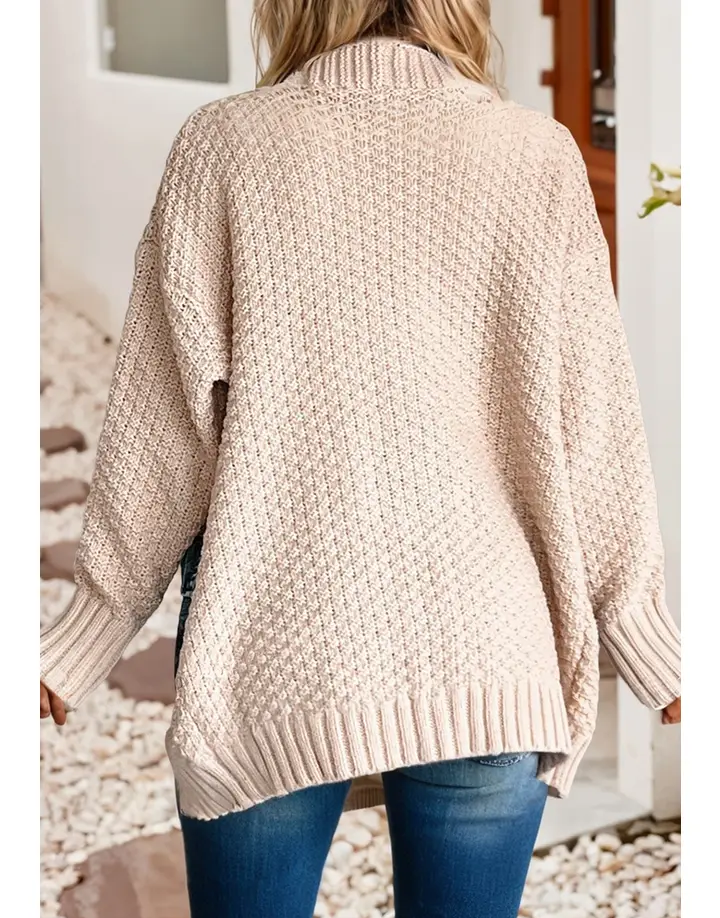 Cable Knit Cardigan Sweater