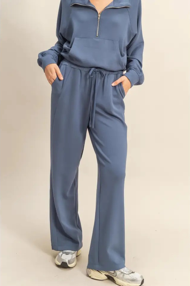 Scuba Knit Quarter Zip Top and Pants