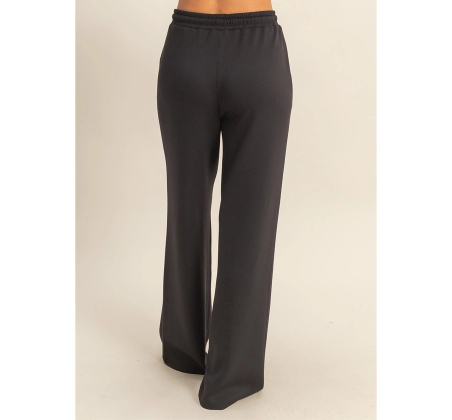 Short Sleeve Scuba Knit Top and Pants