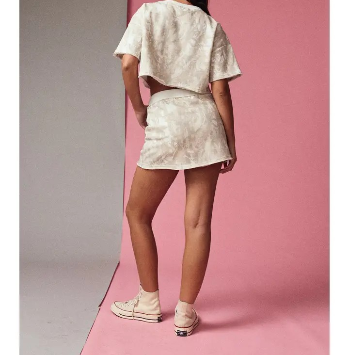 Crop Top and Skirt Camo Set
