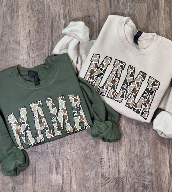 Sweatshirt - Mama - Military Green