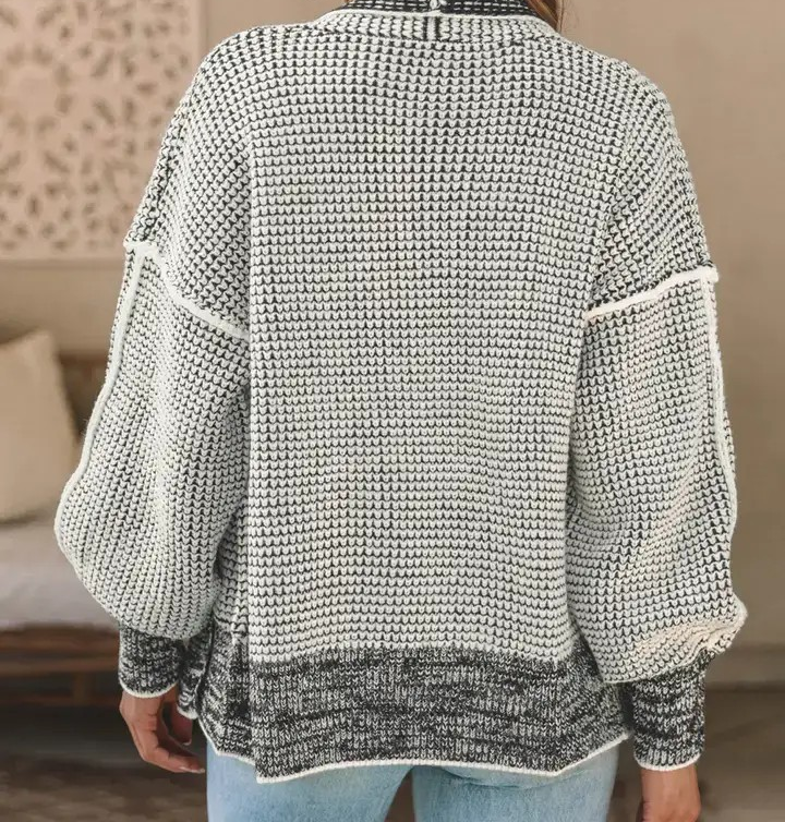 Waffle Knit Cardigan