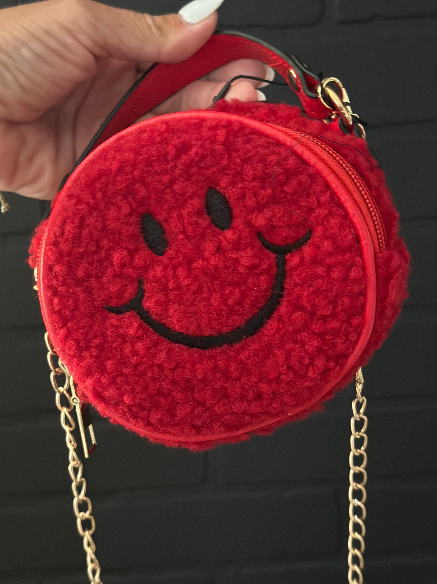 Smiley Face Purse - Red