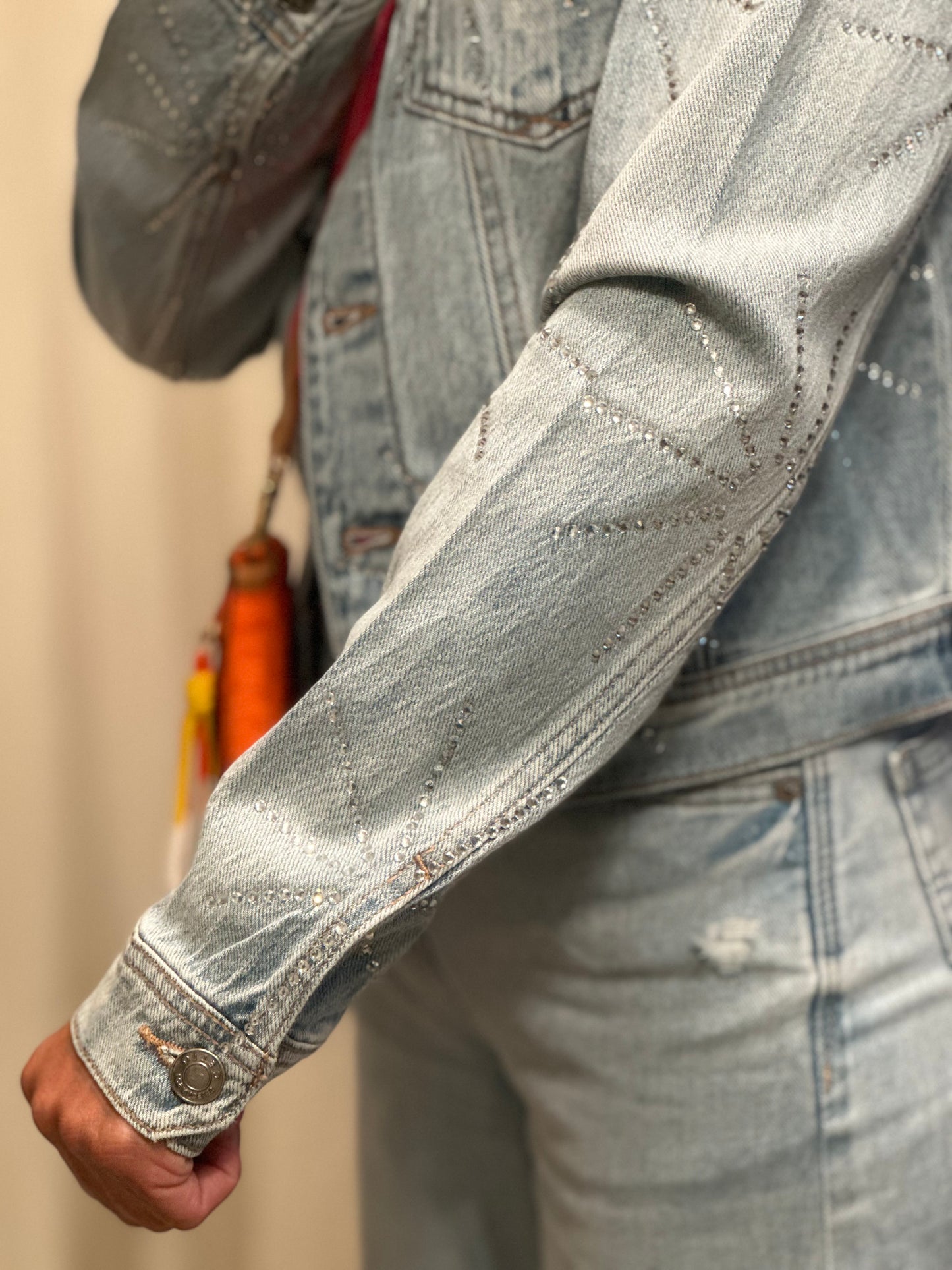 Denim Jacket - Rhinestone