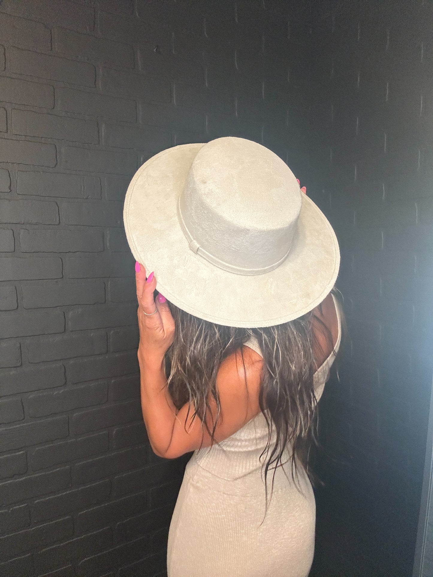 Flat Top Hat - Ivory