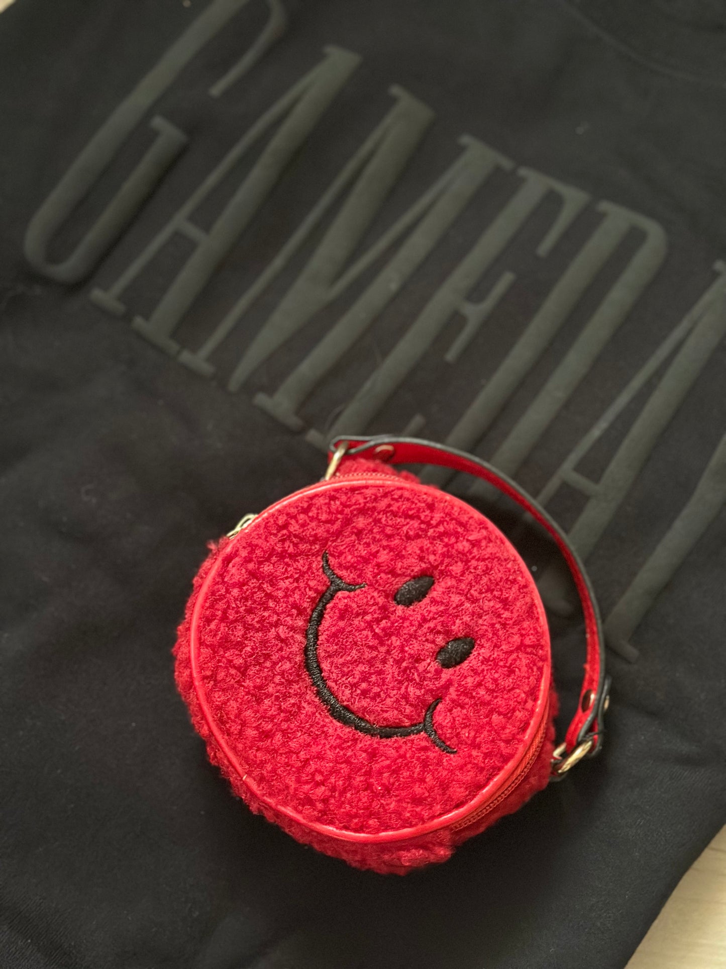 Smiley Face Purse - Red