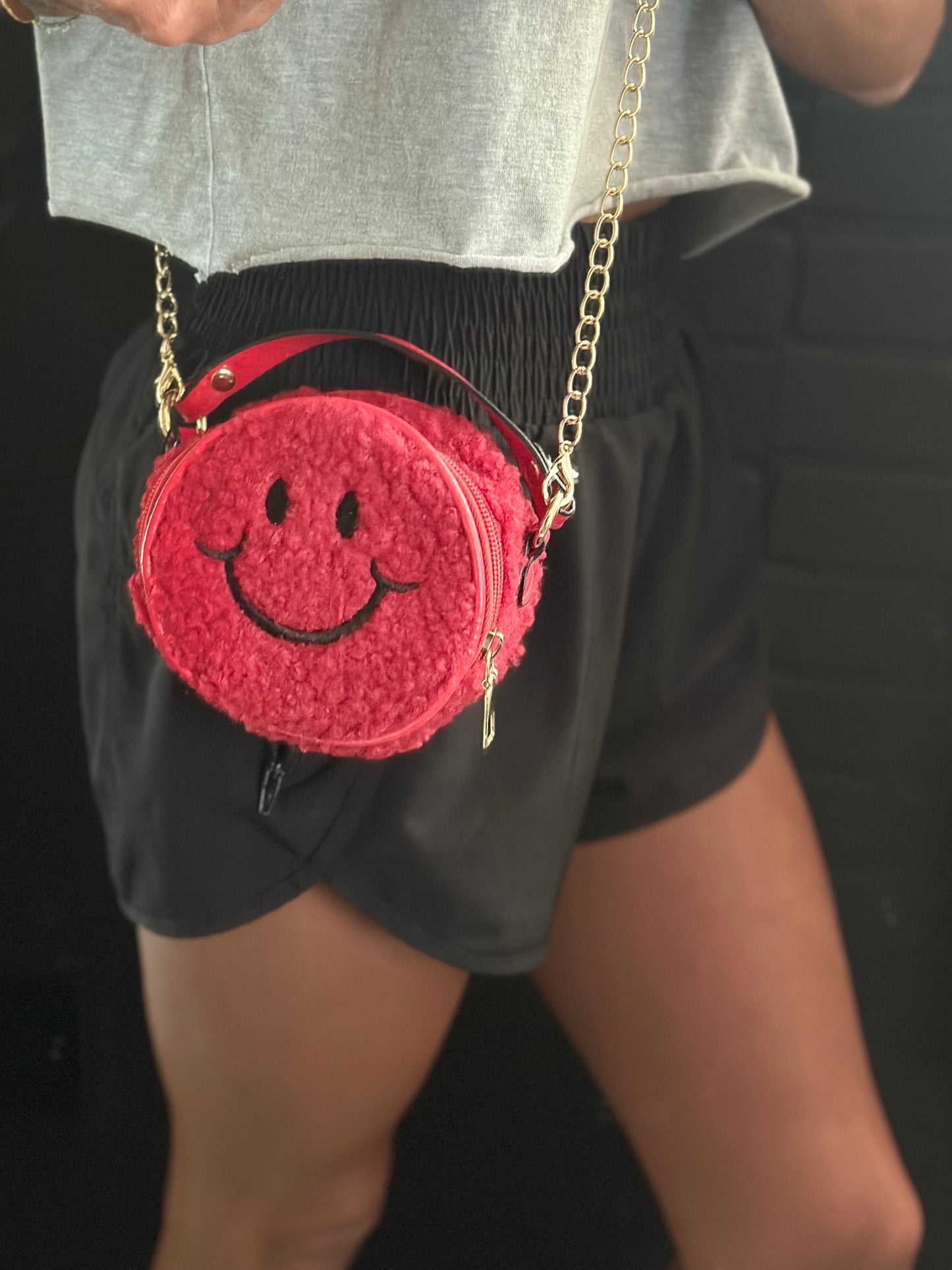 Smiley Face Purse - Red