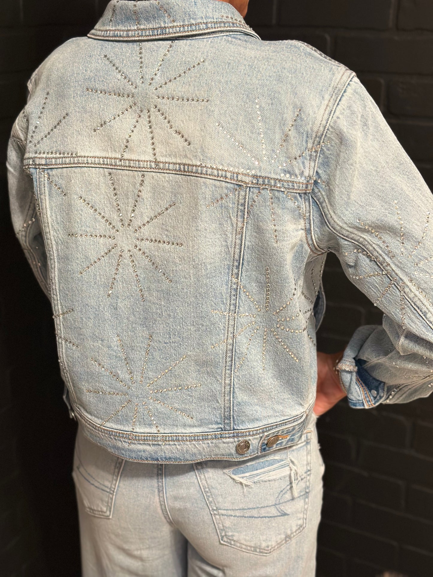 Denim Jacket - Rhinestone