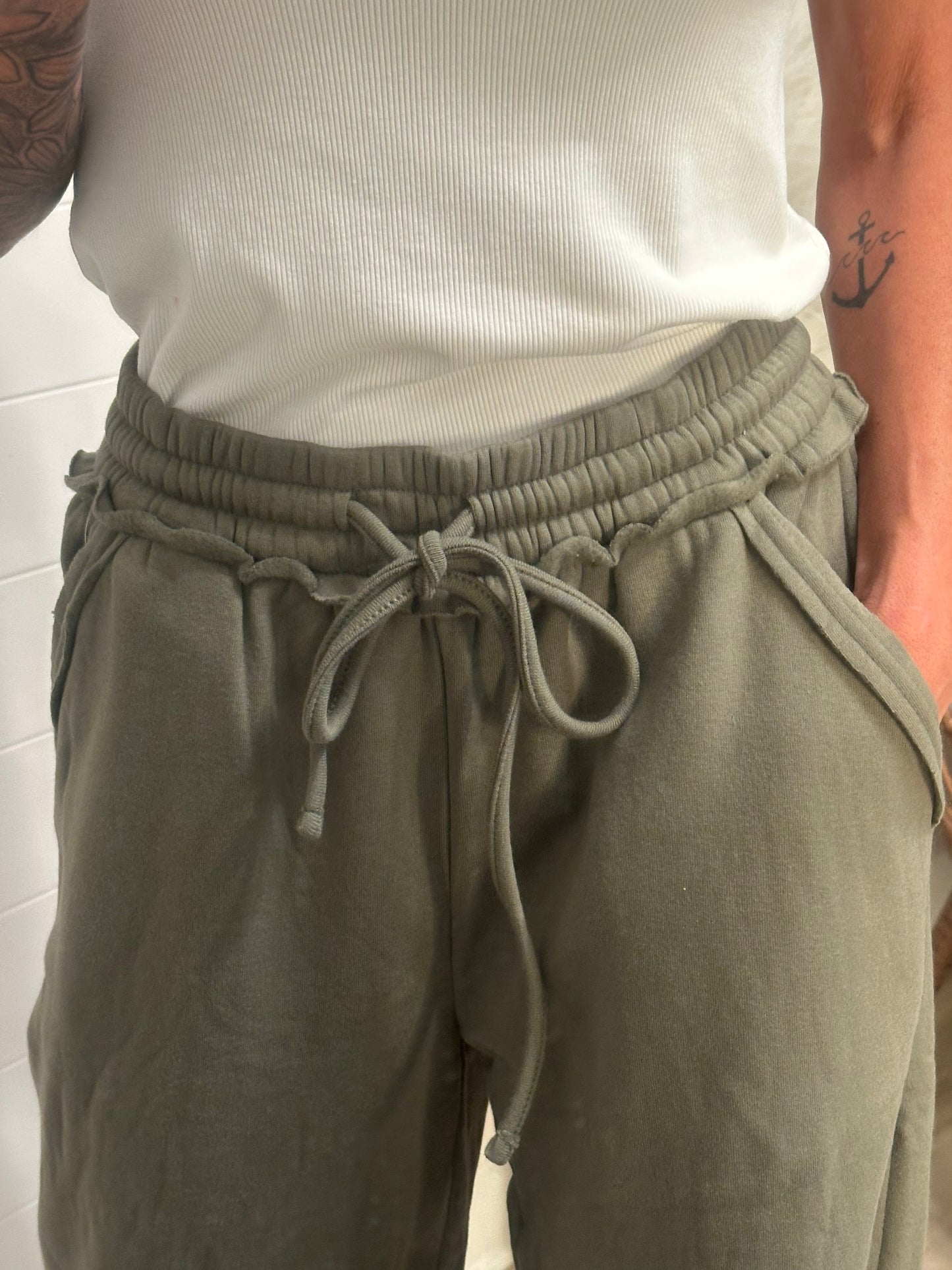 Fleece Pants - Light Olive