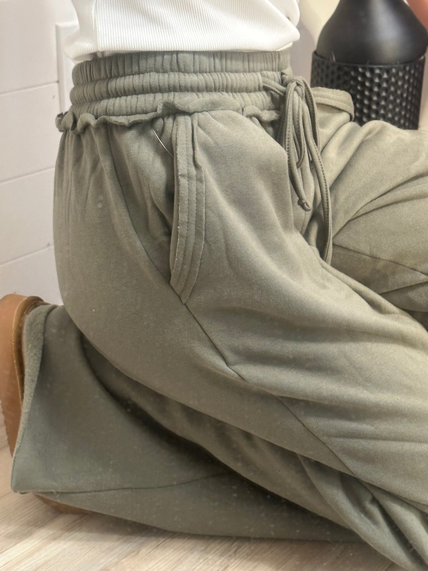 Fleece Pants - Light Olive