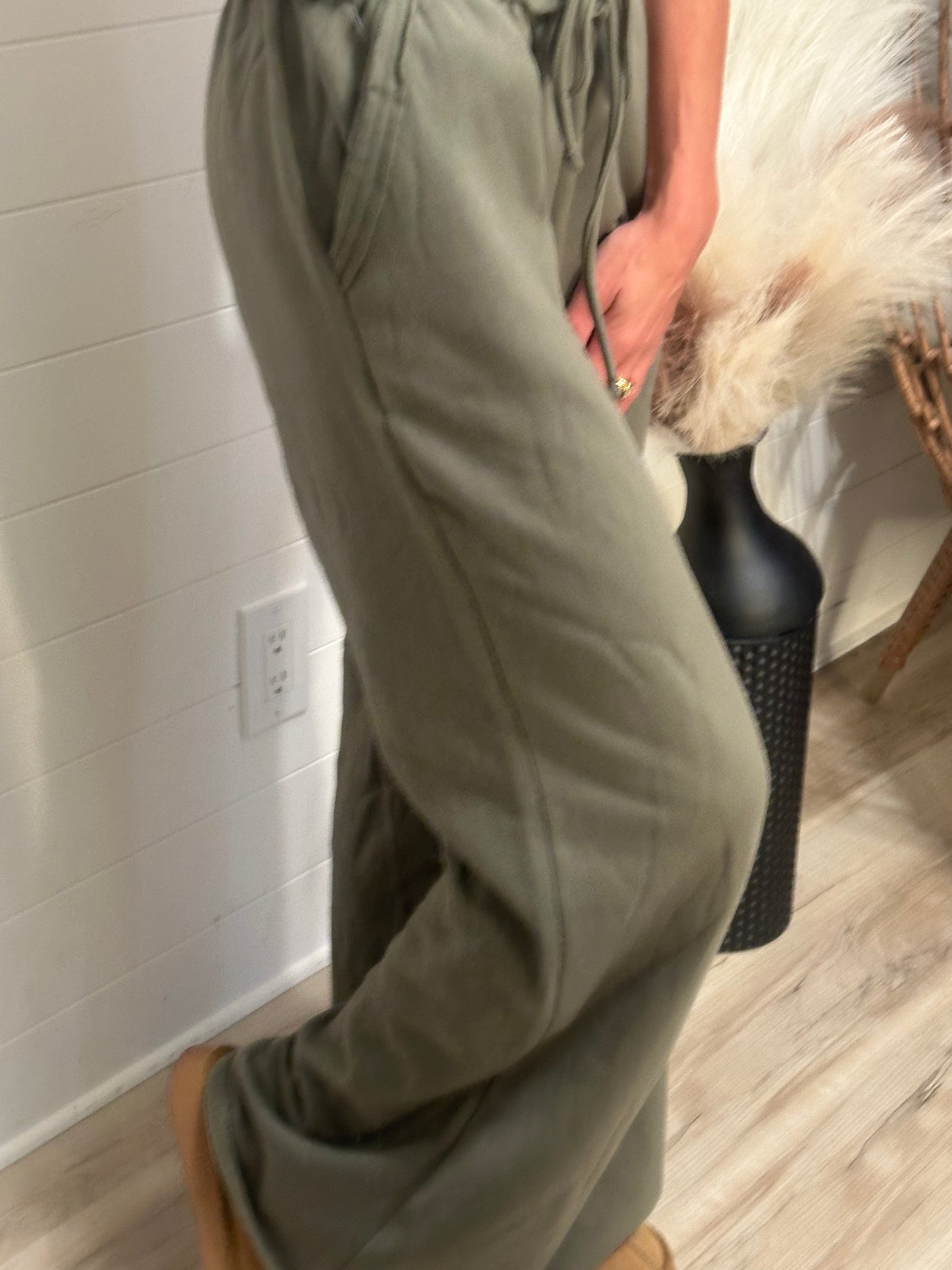 Fleece Pants - Light Olive