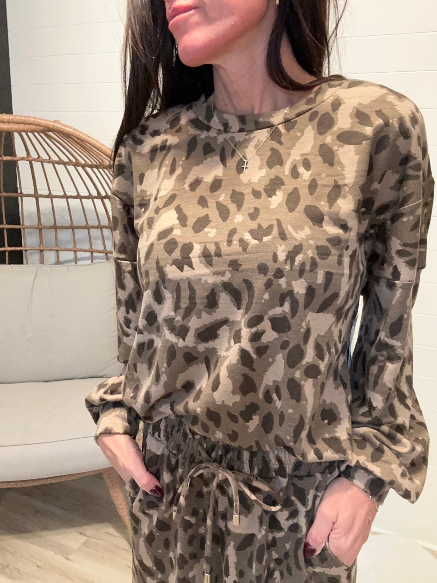 Leopard Print Set - Brown