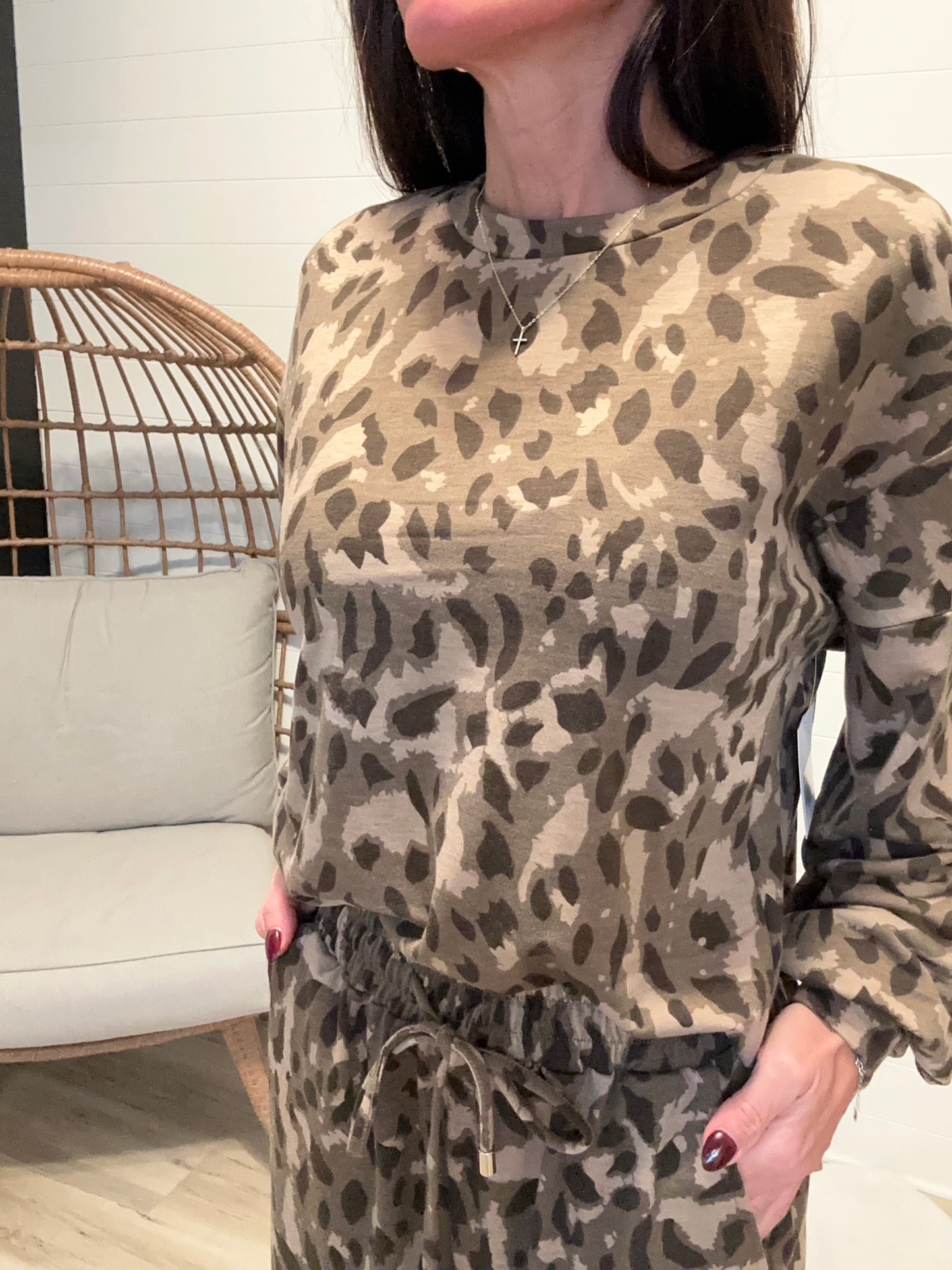 Leopard Print Set - Brown