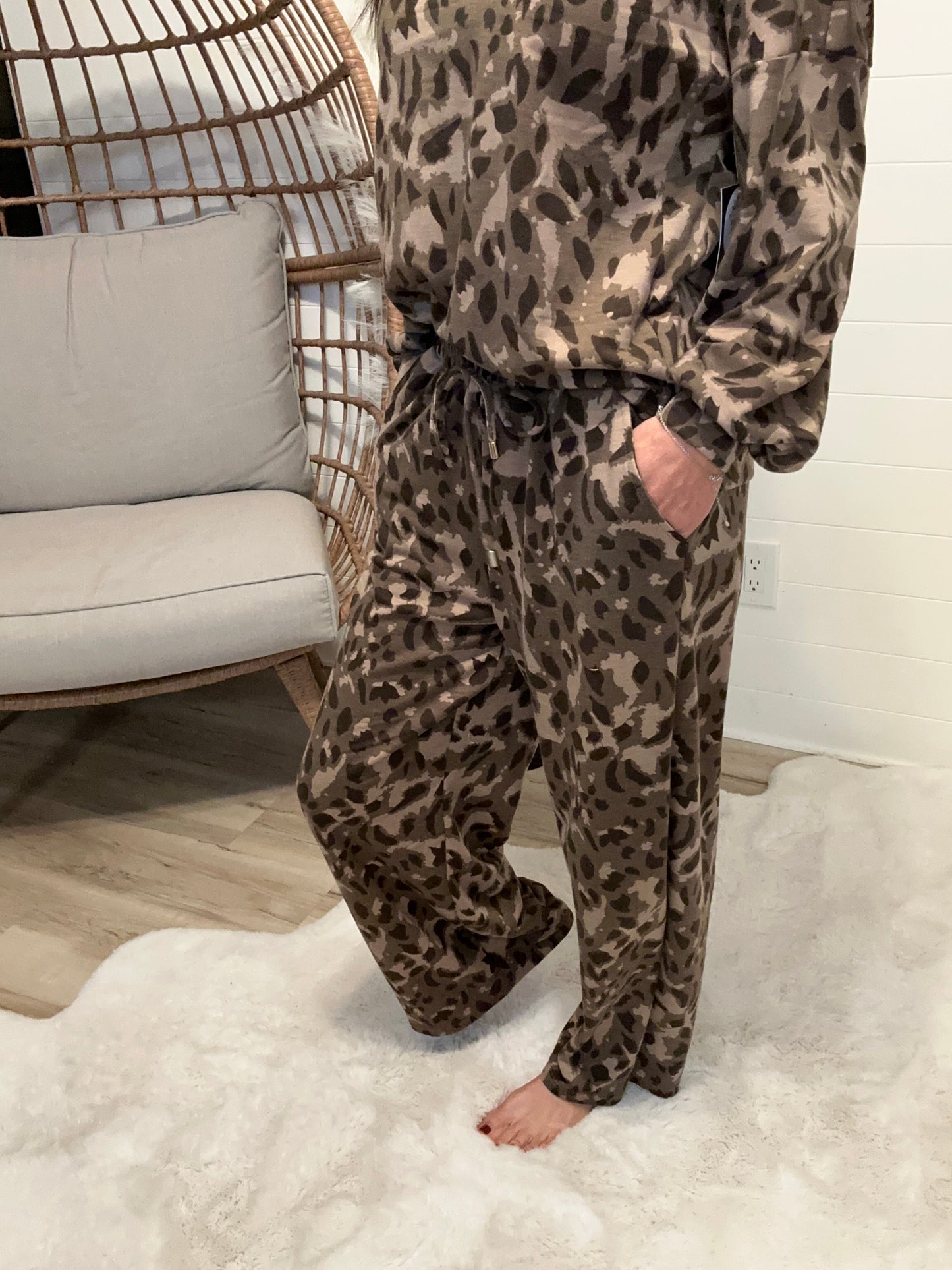 Leopard Print Set - Brown