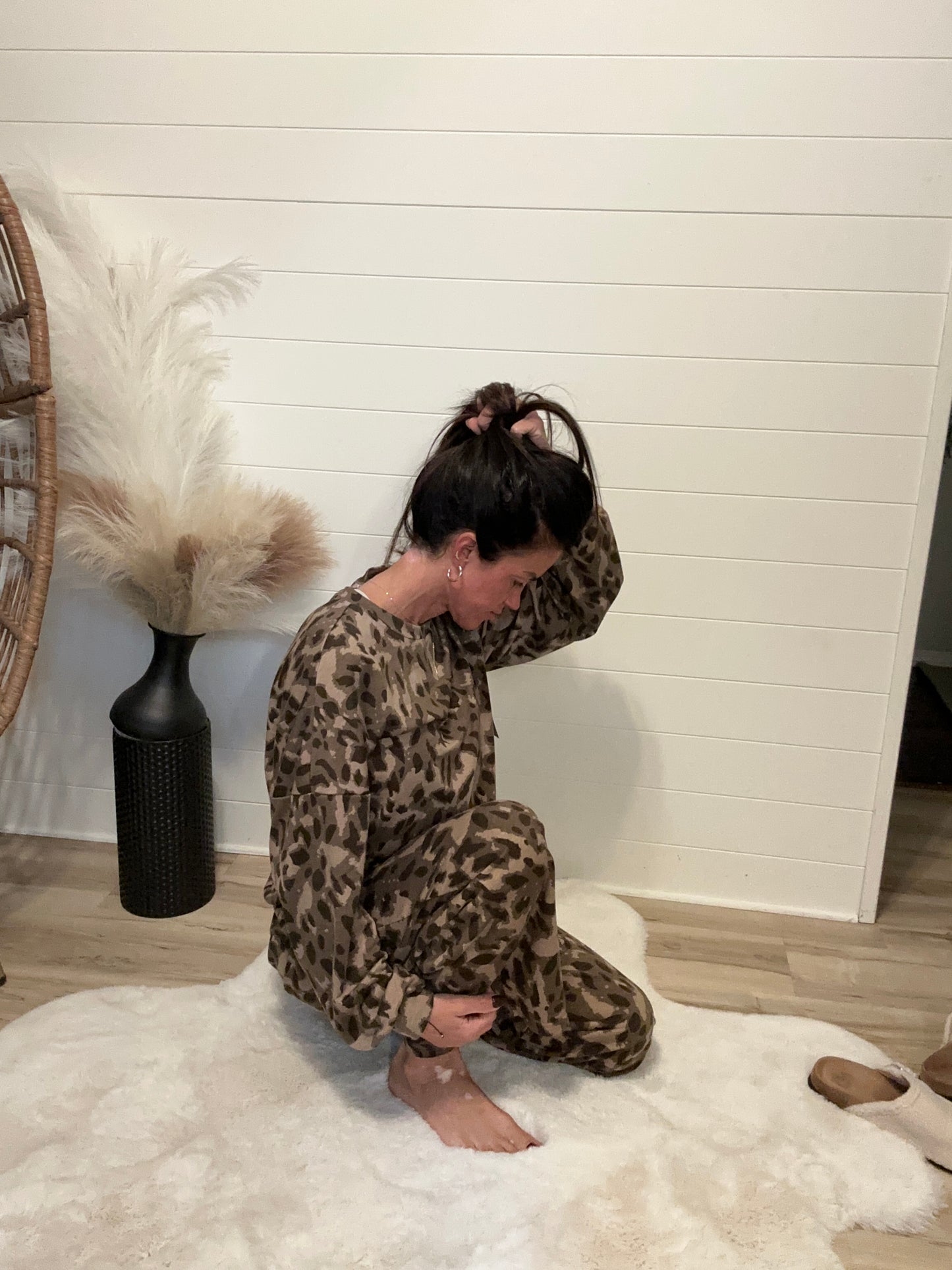 Leopard Print Set - Brown