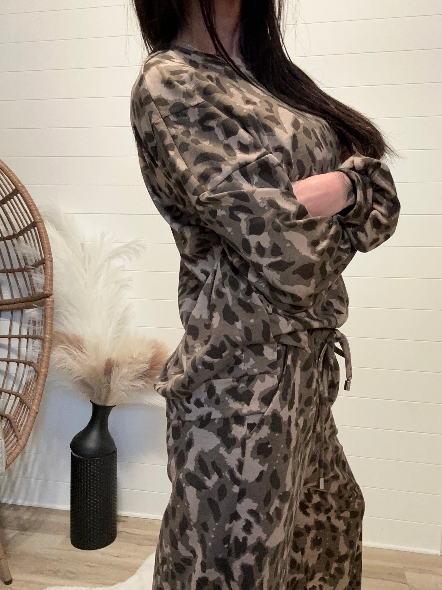 Leopard Print Set - Brown