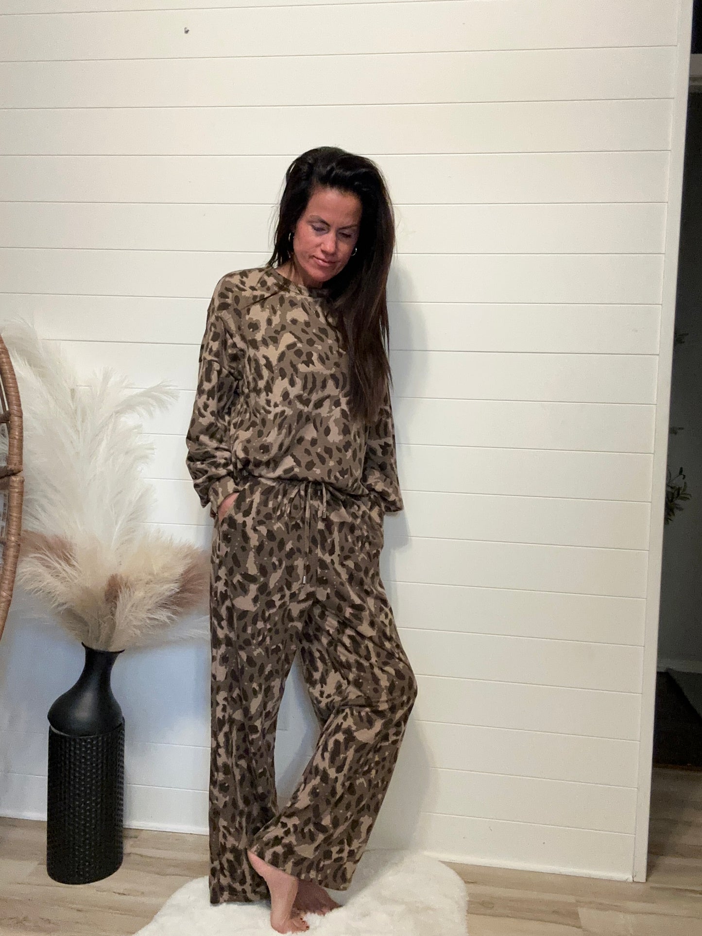 Leopard Print Set - Brown