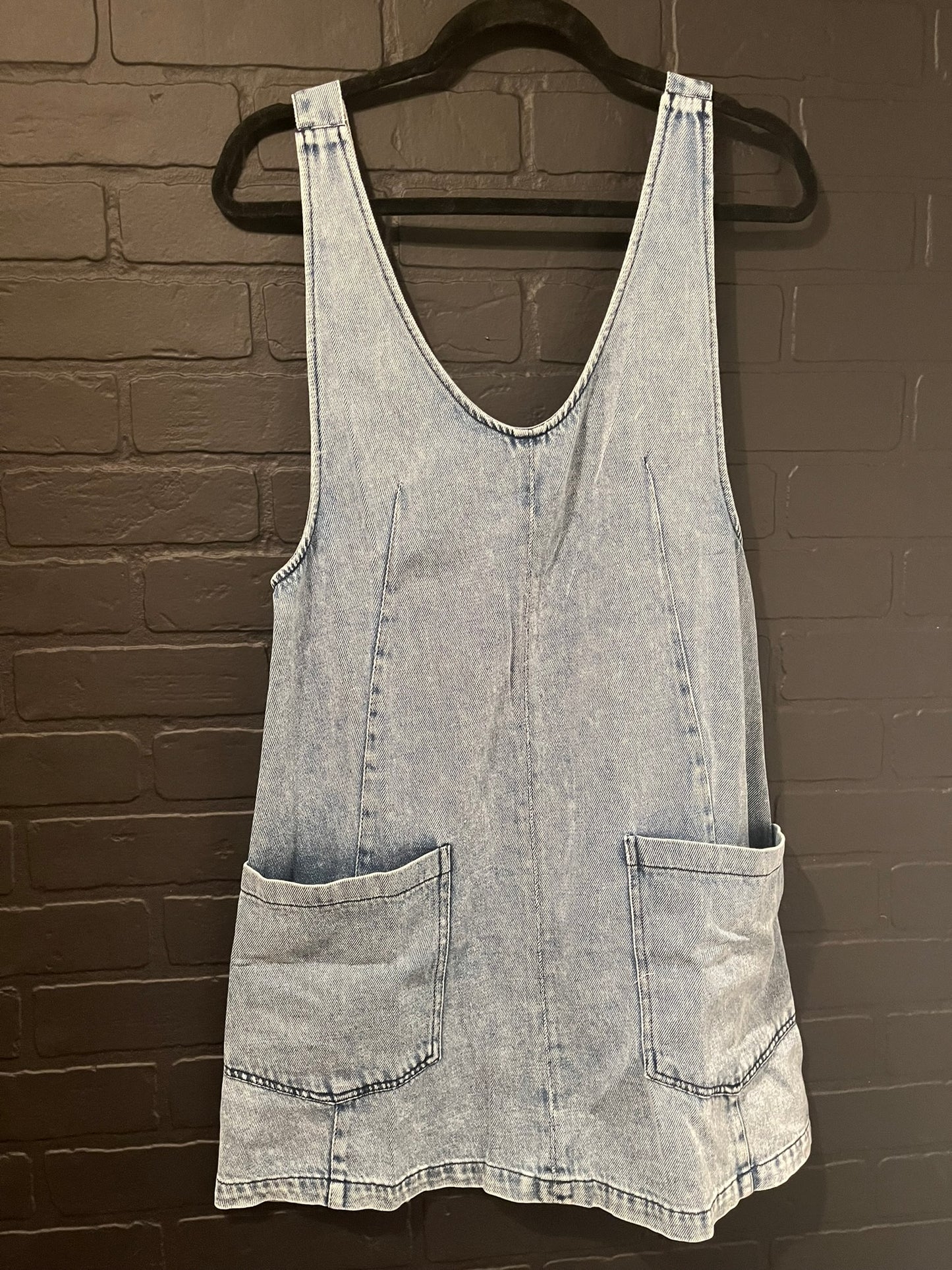 Jumper Dress Overall - Denim Blue