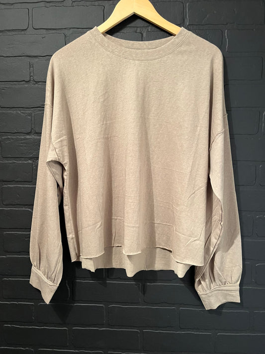 Relaxed Crop Top - Olive