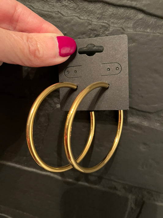Earrings - Gold Hoop
