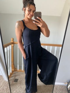 Ribbed Sleeveless Jumpsuit