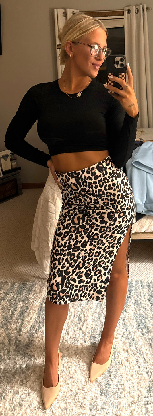 Skirt - Leopard Print