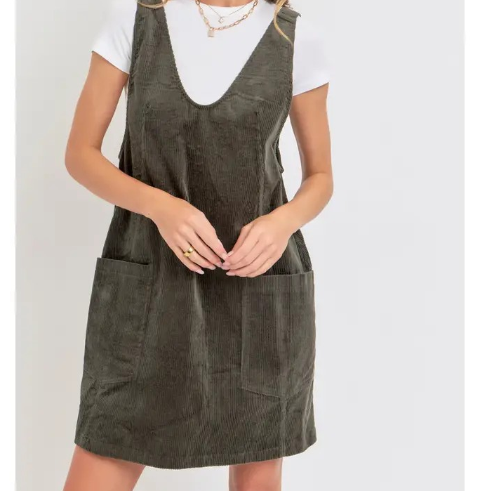 Corduroy Jumper Dress