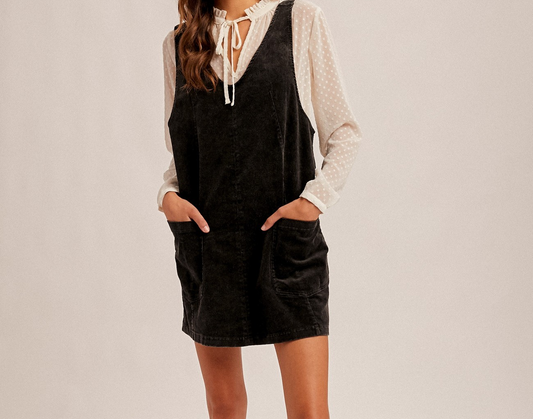 Overall Jumper Dress - Corduroy