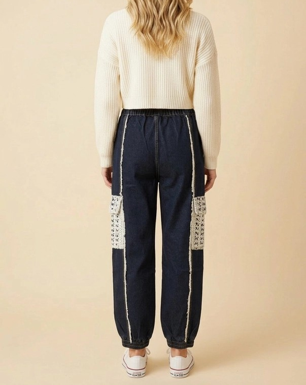 Denim Joggers - Dark Blue