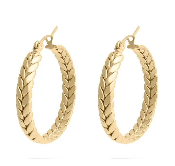 Earrings - Braided Hoops