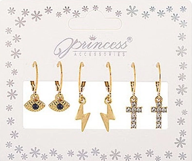 Earrings - Assorted Dangle Set - Gold