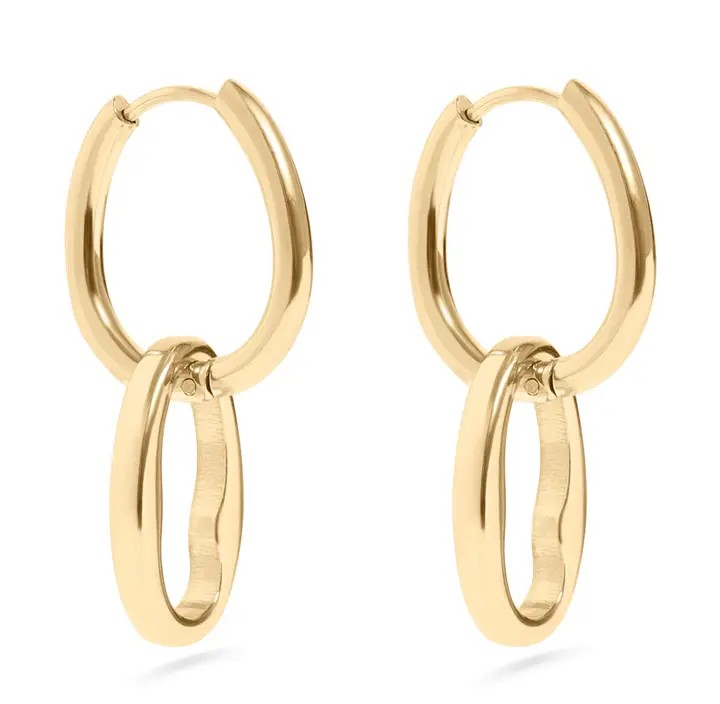 Earrings - Interlocked Ovals