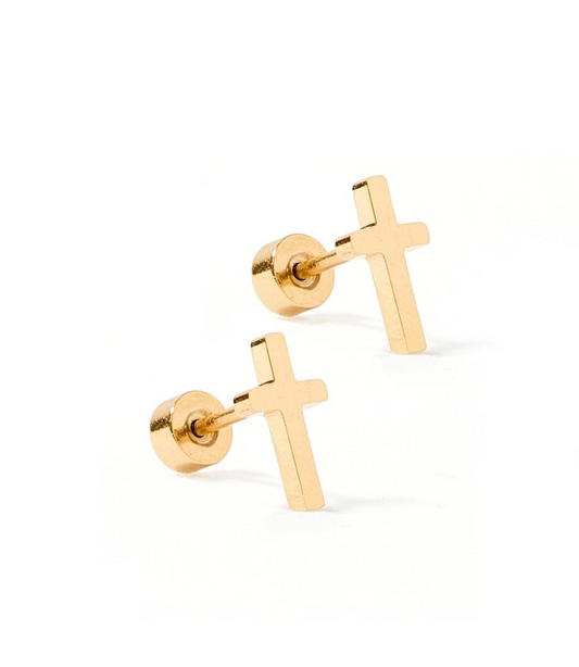 Earrings - Mini Cross