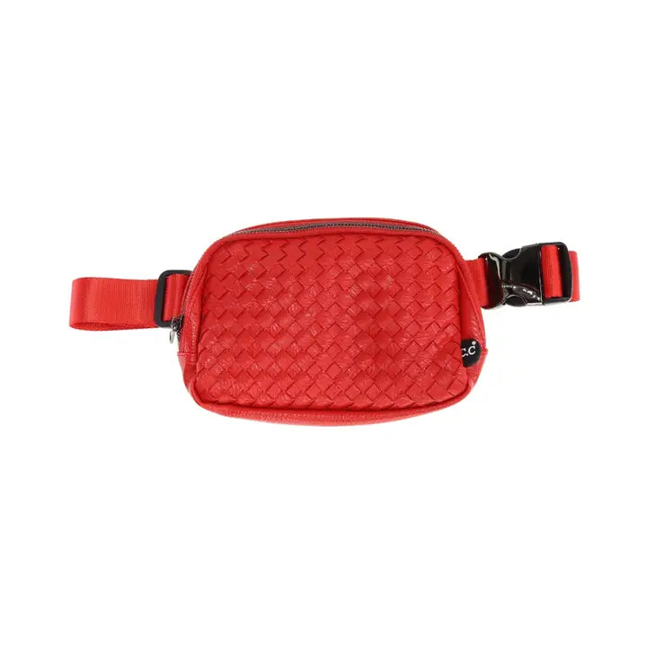 Faux Leather Belt Bag