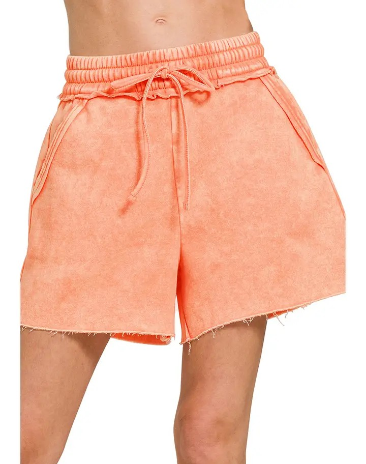 Fleece Shorts - Coral