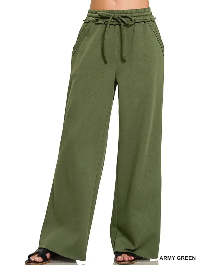 Fleece Pants - Army Green