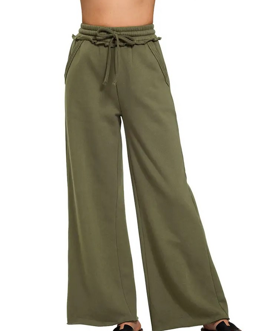Fleece Pants - Dark Olive