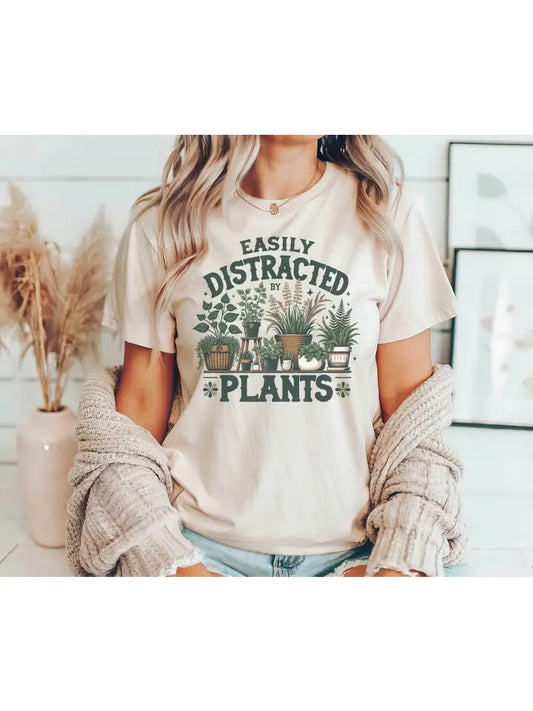 Graphic Tee - Easily Distracted by Plants