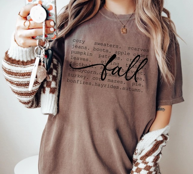 Graphic Tee - Fall - Espresso