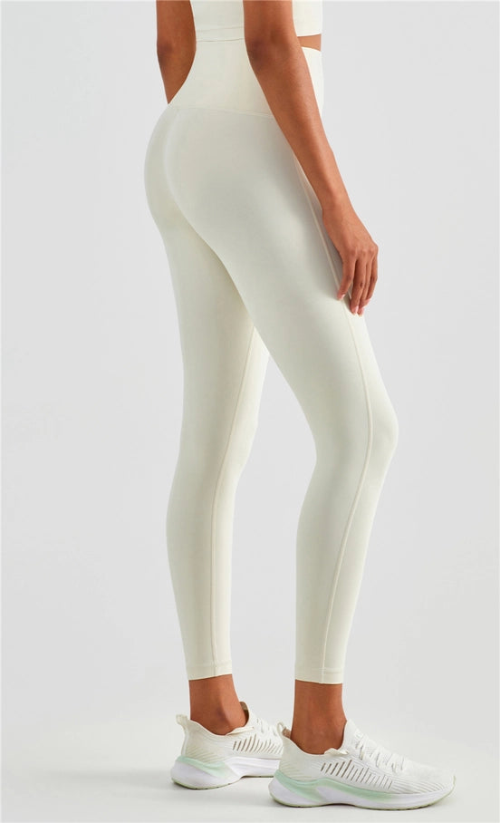 High Waist Leggings - Ivory