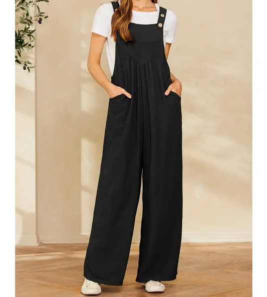Button Sling Jumpsuit