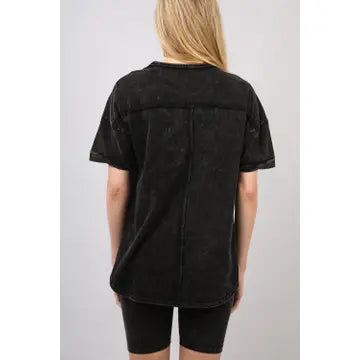 Knit Top and Shorts - Black