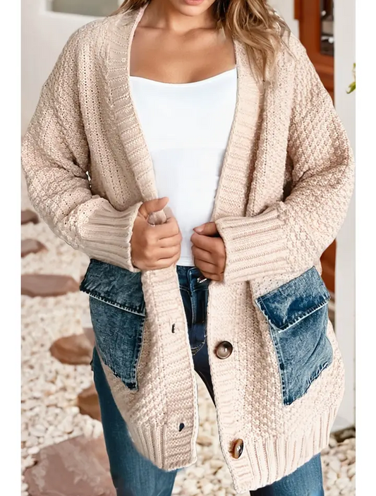 Cable Knit Cardigan Sweater